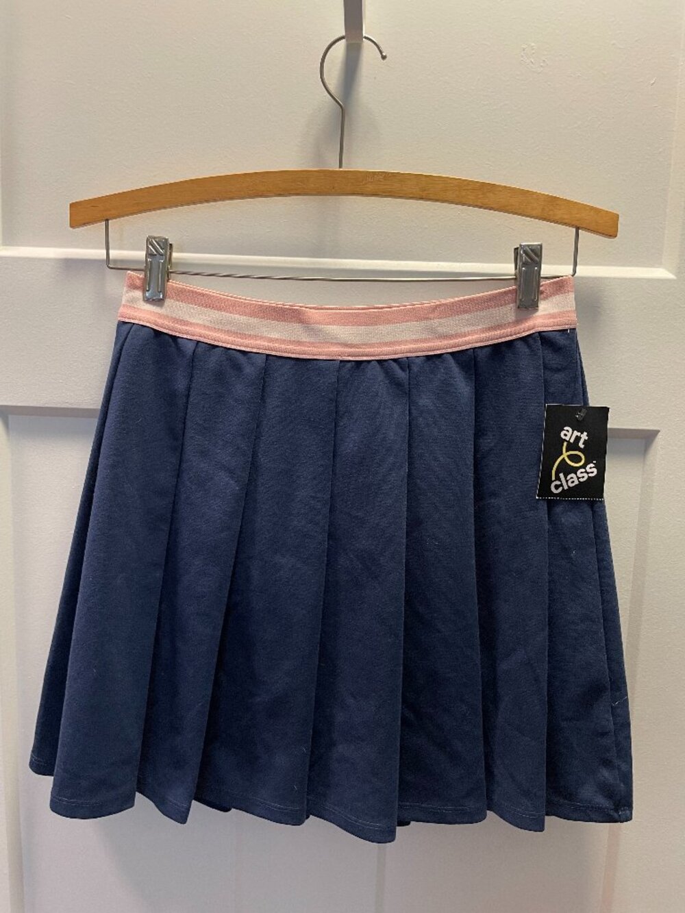 Navy Pleated Tennis Skirt Preppy Mini Skirt Size XL Pickleball Tenniscore